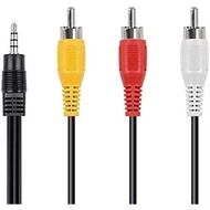 3 IN 1 audio RCA cable 1 Meter cable length, audio cable, cable, 3 in 1 RCA cable, 3 in 1 power cabl