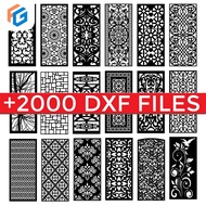 2000+ Laser Cutting File Design CNC Plasma Router DXF Vector Design v2