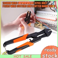 8-inch Steel Bolts Cutter Bar Clamps Pliers Wire Stripping Crimping Tools