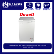 Dowell 4 cubic feet Chest Freezer with Chiller Dual Function CFR-100