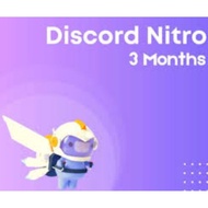 DISCORD NITRO 3 MONTHS (ALL USER) OLD/NEW ACCOUNT CAN