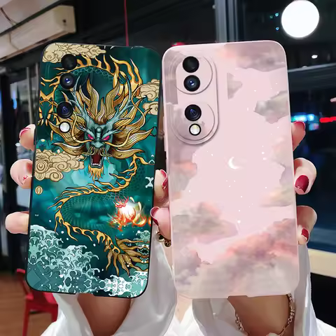 For Funda Honor 70 Case FNE-AN00 Soft Silicone Dragon Back Cover Phone Cases For Huawei Honor 70 Plu