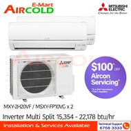 (PRE-ORDER) Mitsubishi StarMex Multi-Split AirCon MXY-2H20VF/MSXY-FP10VG x 2