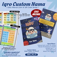 IQRO MILLENNIAL CHILDREN CUSTOM NAME CHARACTER DESIGN MUSLIM BOY & Girl IQRO MILLENNIAL TAJWID BOOK/