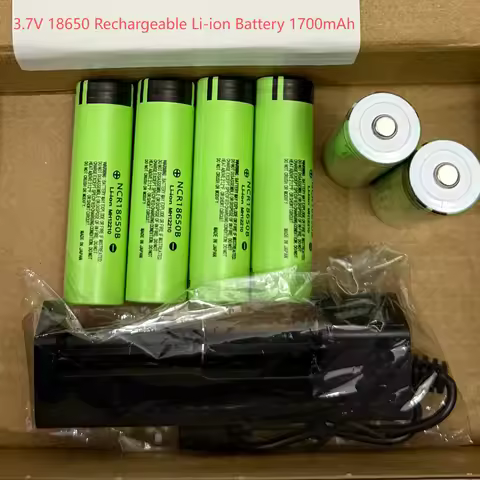 3.7V 18650 Rechargeable Li-ion Battery 1700mAh High-Drain 1000+ Cycles 4-48pcs Bulk Flashlights Emer