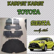Sienta car floor mat rubber carpet full set