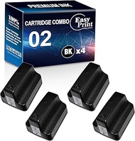 EASYPRINT Compatible 02 Ink Cartridge Replacement for HP 02 Ink cartridges Used for PhotoSmart C7280