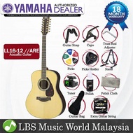Yamaha LL16-12 43'' 12 String Jumbo Solid Spruce Acoustic Electric Guitar With Pickup (LL 16)