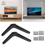 [szgrqkj3] TV Stand Mount for 32 to 55 inch Desktop Bracket with Accs Legs Pedestal Feet for Flat Sc