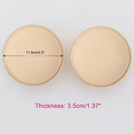 1 Pair Round Soft Bra Inserts Pads Removable Sport Bra Cups Inserts Mastectomy Bra Inserts for Bikini Top Swimsuit