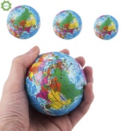 Qipin Globe Squishy Stress Relief PU Foam Squeeze Ball Hand Wrist Finger Exercise Sponge Toys