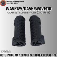 WAVE 125/DASH/WAVE 110 FOOTREST RUBBER FRONT (2PCS/SET) (EF001Q)