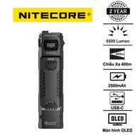 NITECORE EDC29 flashlight, 6500lumen bright, 400m range, USB-C charging, OLED screen