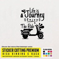 Vespa Quotes Cutting Sticker Motivational Wall and Glass Stickers