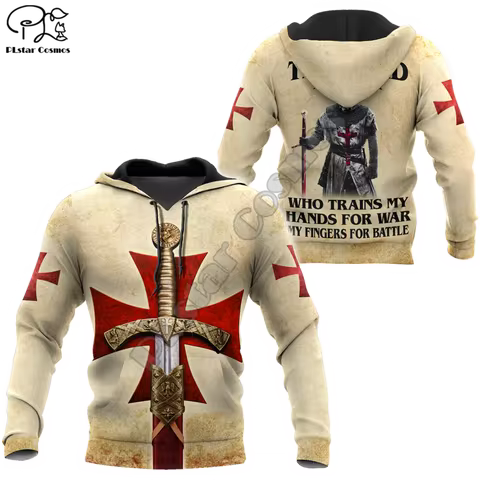 PLstar Cosmos 3dPrint Cross Knights Templar Jesus Armor Unisex Men/Women Harajuku Streetwear Funny H