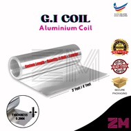 Aluminium Flat Sheet Plain Roll Aluminum Sheet Coil in Custom Size 0.3mm Thickness x 4'ft x 1meter