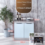 Stainless Steel Kitchen Cabinet kitchen kabinet Kitchen Storage Cabinet Sets Stove Cupboard Almari Dapur Murah 櫥櫃