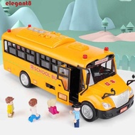 ELEGANT Children School Bus Model, Ornaments High Imitation Model Inertia Car, Car Model Simulation 