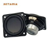 SOTAMIA 2Pcs 2 Inch Full Range Audio Speaker 4 Ohm 10W Sound Amplifier Speaker PU Edge DIY Hifi Music Bluetooth Loudspeaker