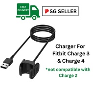 Charger for Fitbit Charge 3 Charge 4 USB Replacement Charging Cable Dock