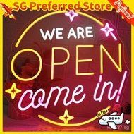 Open Neon Sign We are open come in Neon Sign Pub Bar Cafe Neon Decor Business Neon Restaurant Shop O