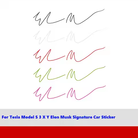 Car Sticker For Tesla Model S 3 X Y Creative Auto Stickers Model 3 Automobile Decals Elon Musk Signa