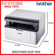 BROTHER ORIGINAL MALAYSIA Brother DCP-1510 B&W Laser Printer A4 Print Scan Copy Monochrome