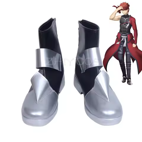 New Anime Fate/Kaleid Liner Archer Emiya Shirou Cosplay Shoes Emiya Cosplay Boots Women Men Hallowee