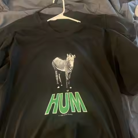 Hum Band Music For Lovers Black T Shirt Cotton Full Size