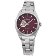 Orient Star Ladies RE-ND0102R RE-ND0102R00B Maroon Open Heart Dial Watch Stainless Steel Made in Japan