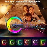 LED Big G Smart Light Wireless Charger BluetoothSpeaker Alarm Clock App Control LED Color Lights Wireless Speaker Night Light