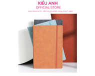 Sổ tay ghi chép A5 Kẻ Ngang Bìa Da Cao Cấp Deli 80gsm Chống Nước Làm Quà Tặng Sang Trọng