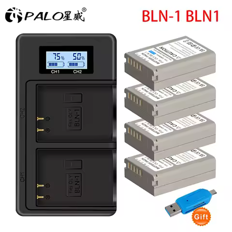 BLN1 PS-BLN1 PSBLN1 Battery 2280mAh for OLYMPUS PS-BLN1 BLN-1 E-M5 EM5 OMD OM-D EM1 EP5 Mark II Batt