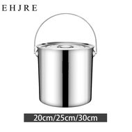 [EHJRE] Stainless Steel Stockpot Canning Pasta Pot Easy to Clean for Boiling Strew Simmer Large Soup
