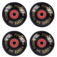 PUENTE 4Pcs/Set Cruiser Skateboard Wheels PU Wheels Long Board Cruiser Wheels with ABEC-9 Bearings