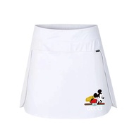 2024 NEW Disney Badminton Skirt Tennis Sports Skirts Women Mesh Fast Dry Badminton Skirts Girls Tennis Skirt Short Skirt Daily Drawstring Skirt Fashion Sports Skirt Elastic Skirt