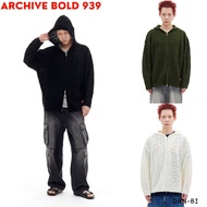 [ARCHIVE BOLD 939] NET KNIT HOOD ZIP-UP_3color / 100% authentic KR product / Fast shippng from KR