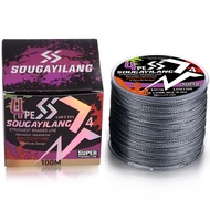 [COD]Sougayilang  18-66lb PE Braided Fishing Line 100M Super Strong Fishing Line 4 Stands Braided Fi