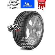 【Free Installation】MICHELIN 275/40/18, 255/40/19, 245/40/20, 255/40/20 PILOT SPORT 4 ZP (RUNFLAT) NE