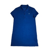 Guess JEANS USA Women'S Navy Polo Dress T-shirt Size S Long Preloved