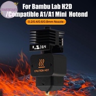 TEAY For Bambu Lab H2D Hotend Kit High Flow Hardened Steel 0.2/0.4/0.6/0.8mm Hotend Nozzle Replaceab