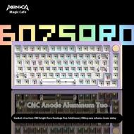 Monka 6075 Pro 75% Wireless Mechanical BareBone Keyboard Kit RGB Hot swappable GASKET Structure Cust