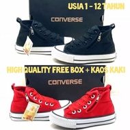 A17 PREMIUM (premium quality) latest C0NV3RS3 children's shoes C0NV3RS3 children's zipper model casu