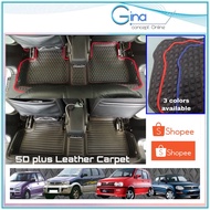 Perodua Kancil/Kelisa/Kenari 5D Plus Pu Leather Custom Made Carpet Floor Mat