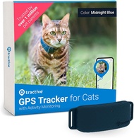 Tractive GPS For Cat 4 (2022) - ปลอกคอ GPS แมว 4G GPS สัตว์เลี้ยง Tracker แบบ Realtime ไม่จำกัดระยะ กันน้ำได้ ไม่ต้องใส่ sim