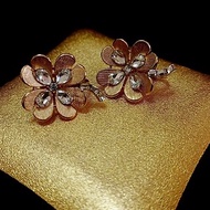 vintage jewelry 古董Trifari 夾式耳環 幸運草