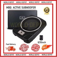 Car UnderSeat Subwoofer MBQ 8"/10" Super Slim Active 6x9" Speaker Built In Amplifier