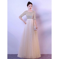 2025 Summer Cinched Waist Slim Evening Dress 61904