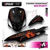 TRANSPARENT STRIPING MIO SPORTY MOTIF ARAI NINJA PREMIUM QUALITY