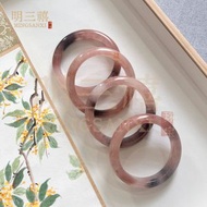 金絲玉紫羅蘭圓條手鐲 玉手鐲 女玉鐲子 叮噹鐲 細圓條